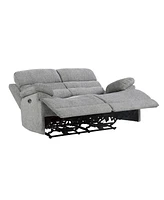 White Label Cruz 62" Power Double Reclining Loveseat with Power Headrests and Usb Port
