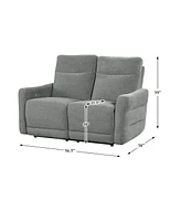 White Label Bronagh 57" Power Double Reclining Loveseat