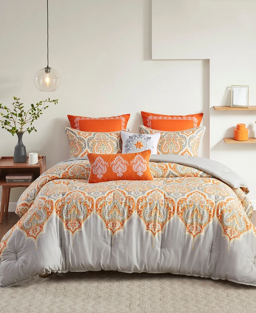 Madison Park Nisha Sateen 7-Pc. Comforter Set