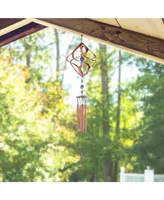 Fc Design 35" Long Spiral Wind Chime with Copper Gem