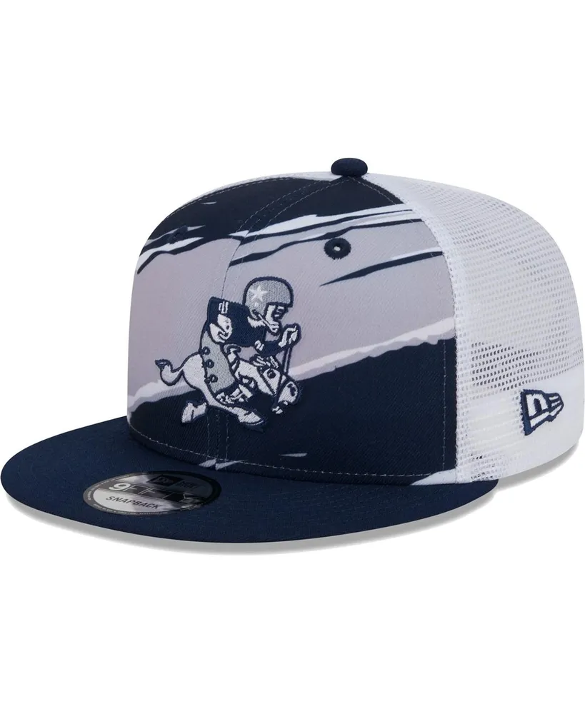 Men's HOOey White Dallas Cowboys Logo Patch Cord Trucker Snapback Hat