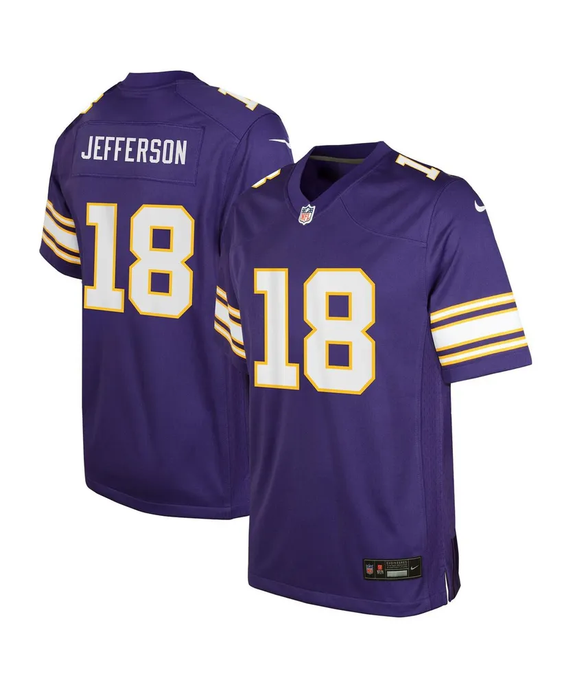 Big Boys Nike Justin Jefferson Purple Minnesota Vikings Classic Player Game Jersey