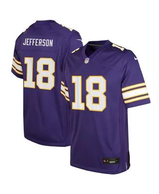 Big Boys Nike Justin Jefferson Purple Minnesota Vikings Classic Player Game Jersey