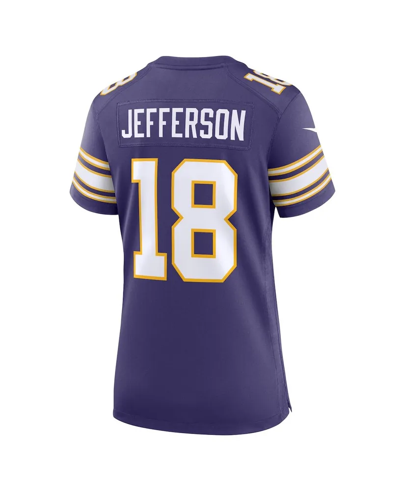 Women's Nike Justin Jefferson Purple Minnesota Vikings Classic Player Game Jersey