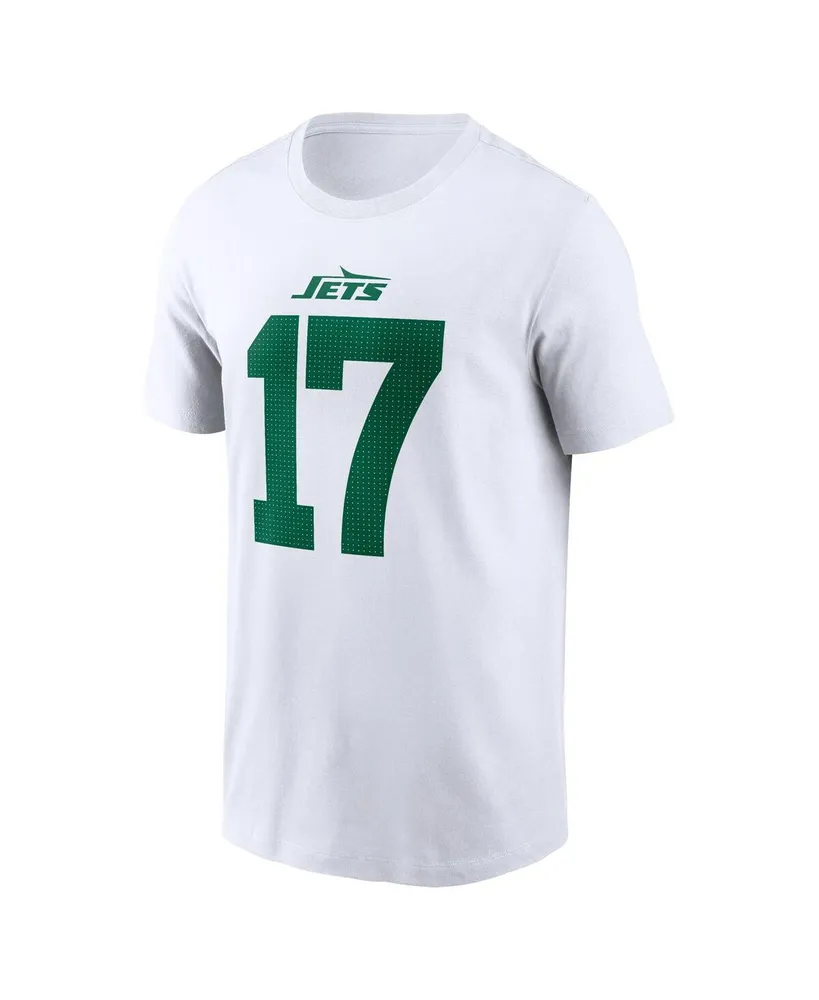 Men's Nike Garrett Wilson White New York Jets Legacy Player Name and Number T-shirt