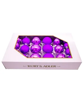 Kurt Adler 60-80mm Shiny and Matte Balls 20 Piece Set