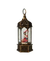 Kurt Adler 11" Battery-Operated Light Up Santa Water Lantern