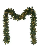 Kurt Adler 9' Pre-Lit Warm Led Jackson Pine Garland