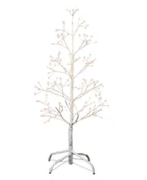 Kurt Adler 3' Birch Tree with Warm Led 8 Function Lights