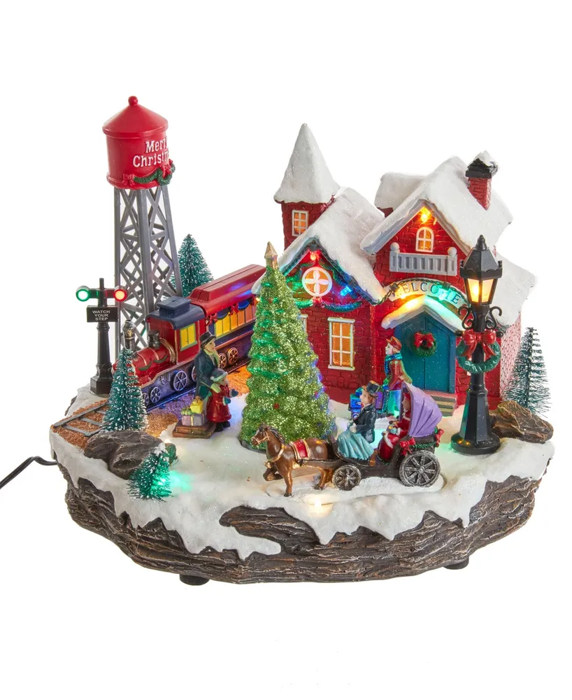 Kurt Adler 9.25" Light Up Musical Christmas Village