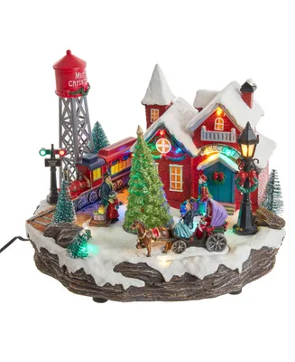 Kurt Adler 9.25" Light Up Musical Christmas Village