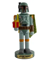 Kurt Adler 10" Star Wars Boba Fett with Present Nutcracker