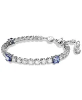 Swarovski Rhodium-Plated Mixed Crystal Tennis Bracelet