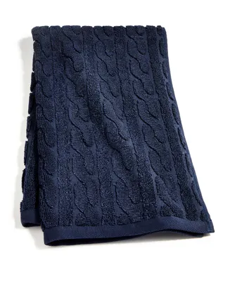 Lauren Ralph Sanders Cable Hand Towel, 16" x 30"