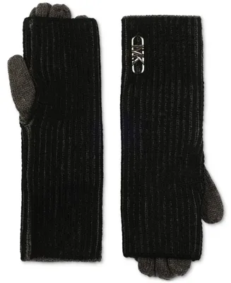 Michael Kors Women's 3-in-1 Plaited Fisherman Ribbed Gloves