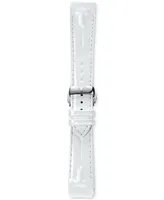 Tissot Women's Digital T-Touch Ii Titanium Lady Diamond (1/2 ct. t.w.) White Leather Strap Watch 43mm