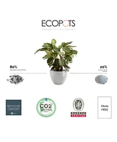 Ecopots Antwerp Modern Indoor and Outdoor Planter, 12in