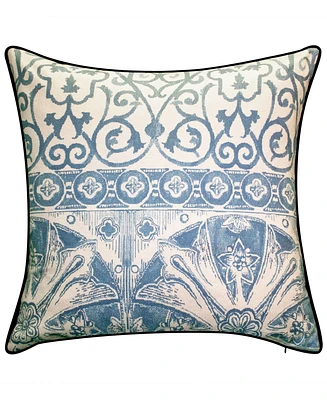 Nybg Menorca Border Print Decorative Pillow, 20" x