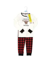 Hudson Baby Big Boys Cotton Pajama Set, Moose Be Dreaming