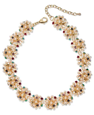 On 34th Gold-Tone Multicolor All Around Necklace, 16" + 3" extender, Created for Macy's