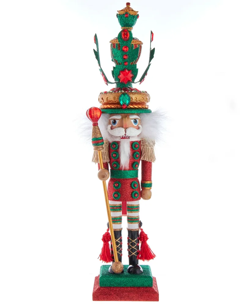 Kurt Adler 18" Hollywood Leaves Hat Nutcracker