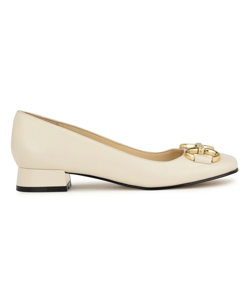 Nine West Women's Works Slip-On Square Toe Dress Pumps