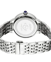 GV2 by Gevril Women's Astor Silver-Tone Stainless Steel Watch 40mm