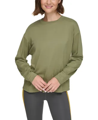 Calvin Klein Performance Women's Long-Sleeve Crewneck T-Shirt