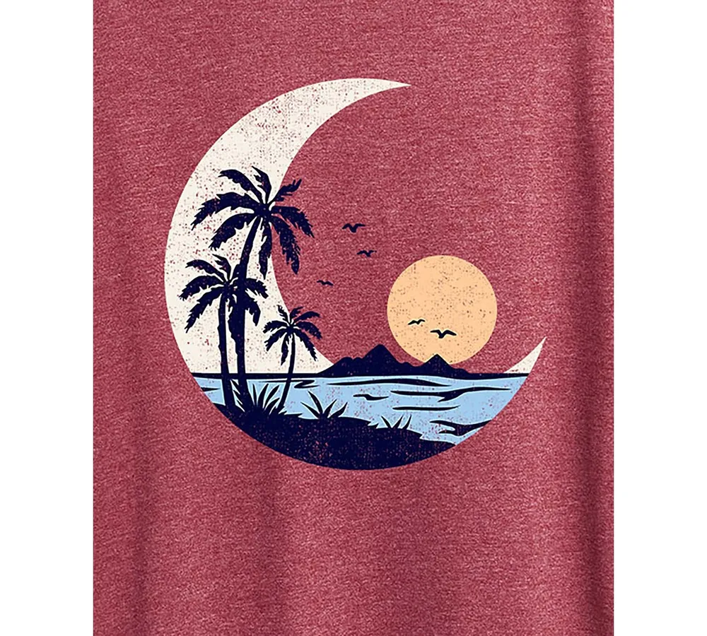 Hybrid Apparel Trendy Plus Sunset Graphic T-Shirt