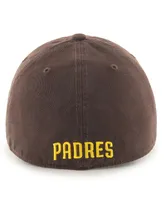 Men's '47 Brand Brown San Diego Padres Franchise Logo Fitted Hat