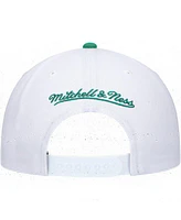 Men's Mitchell & Ness White, Green Boston Celtics Hardwood Classics Core 2-Tone 2.0 Pro Snapback Hat