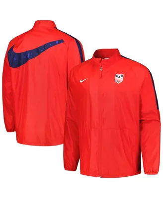Men's Nike Red Usmnt 2023 Academy Awf Raglan Full-Zip Jacket