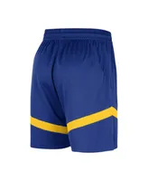 Men's Nike Royal Golden State Warriors On-Court Practice Warmup Performance Shorts