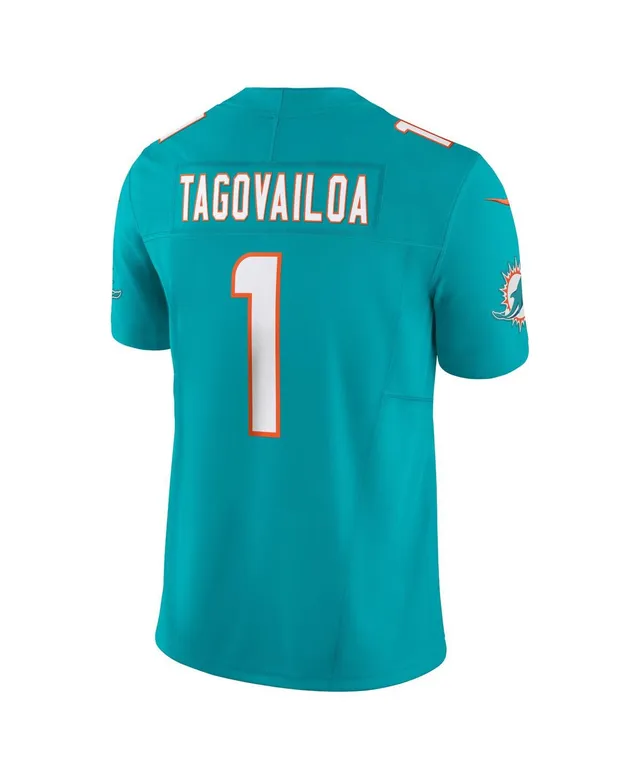 Men's Nike Tua Tagovailoa Aqua Miami Dolphins Alternate Game Jersey Size: 3XL