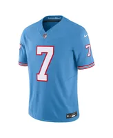 Men's Nike Malik Willis Light Blue Tennessee Titans Oilers Throwback Vapor F.u.s.e. Limited Jersey