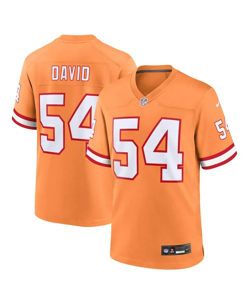 Men's Nike Lavonte David Orange Tampa Bay Buccaneers Throwback Game Jersey