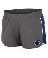 Women's Colosseum Gray Penn State Nittany Lions Pull The Switch Running Shorts