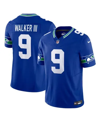 Men's Nike Kenneth Walker Iii Royal Seattle Seahawks Throwback Vapor F.u.s.e. Limited Jersey