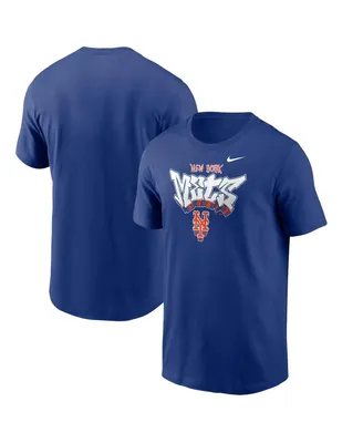 Men's Nike Royal New York Mets Graffiti Hometown T-shirt