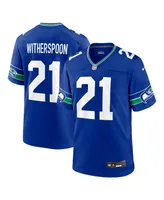 Men's Nike Devon Witherspoon Royal Seattle Seahawks Throwback Player Game Jersey