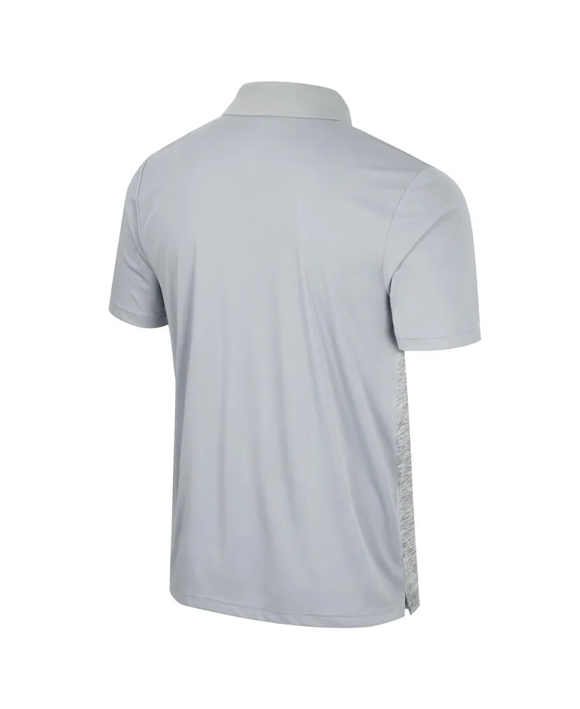 Men's Colosseum Gray Virginia Cavaliers Cybernetic Polo Shirt