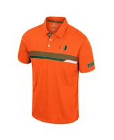 Men's Colosseum Orange Miami Hurricanes No Problemo Polo Shirt