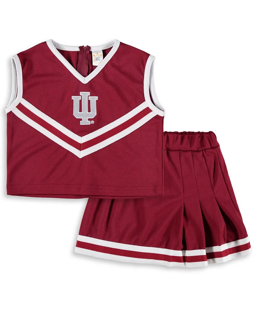 Girls Toddler Crimson Indiana Hoosiers Two-Piece Cheer Set