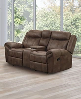 Furniture of America Harris 79" Fabric Manual Recliner Loveseat