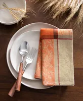 Elrene Autumnal Harvest Jacquard Napkins, Set of 8, 17" x 17"