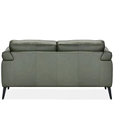 Keery 66.5" Leather Loveseat, Created for Macy's