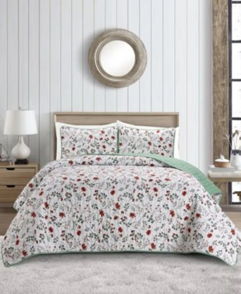 Videri Home Floral Botanical Quilt Set Collection