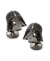 Star Wars Men's Darth Vader Crystal Helmet Cufflinks and Stud Set, 6 Piece Set