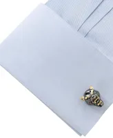 Ox & Bull Trading Co. Men's Sterling Silver Black and Gold-tone Panther Cufflinks