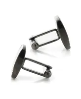 Ox & Bull Trading Co. Men's Stainless Steel Tartan Plaid Cufflinks